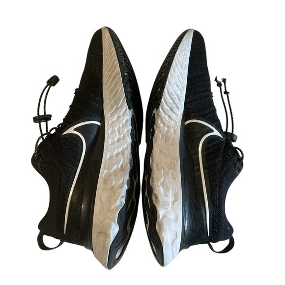 Nike React Infinity Run Flynit Mens Black White CT2357-002 Running Shoes Sz 8 - Picture 6 of 12